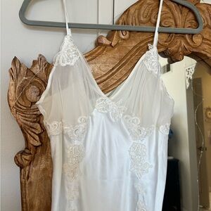 Victoria's Secret vintage wedding nightgown White Lace Chemise